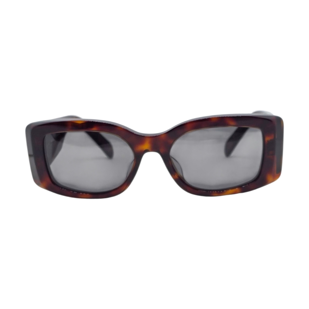Celine Brown And Black Rectangular Sunglasses - image 1